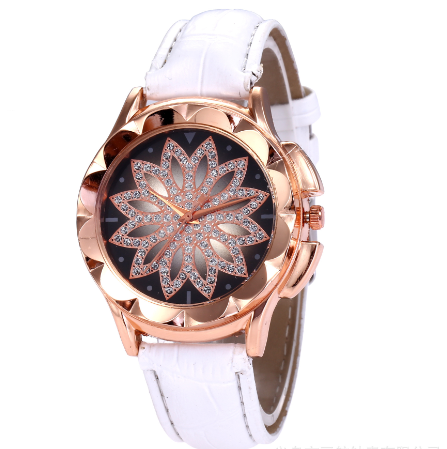 Velmora Aurelia – Damen Kristall Blumen Uhr