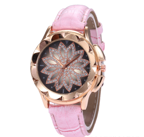 Velmora Aurelia – Damen Kristall Blumen Uhr
