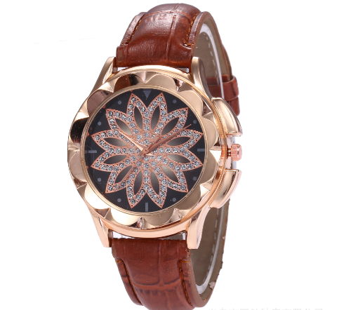 Velmora Aurelia – Damen Kristall Blumen Uhr