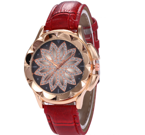 Velmora Aurelia – Damen Kristall Blumen Uhr